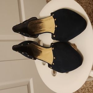 Blue Velvet like Flats